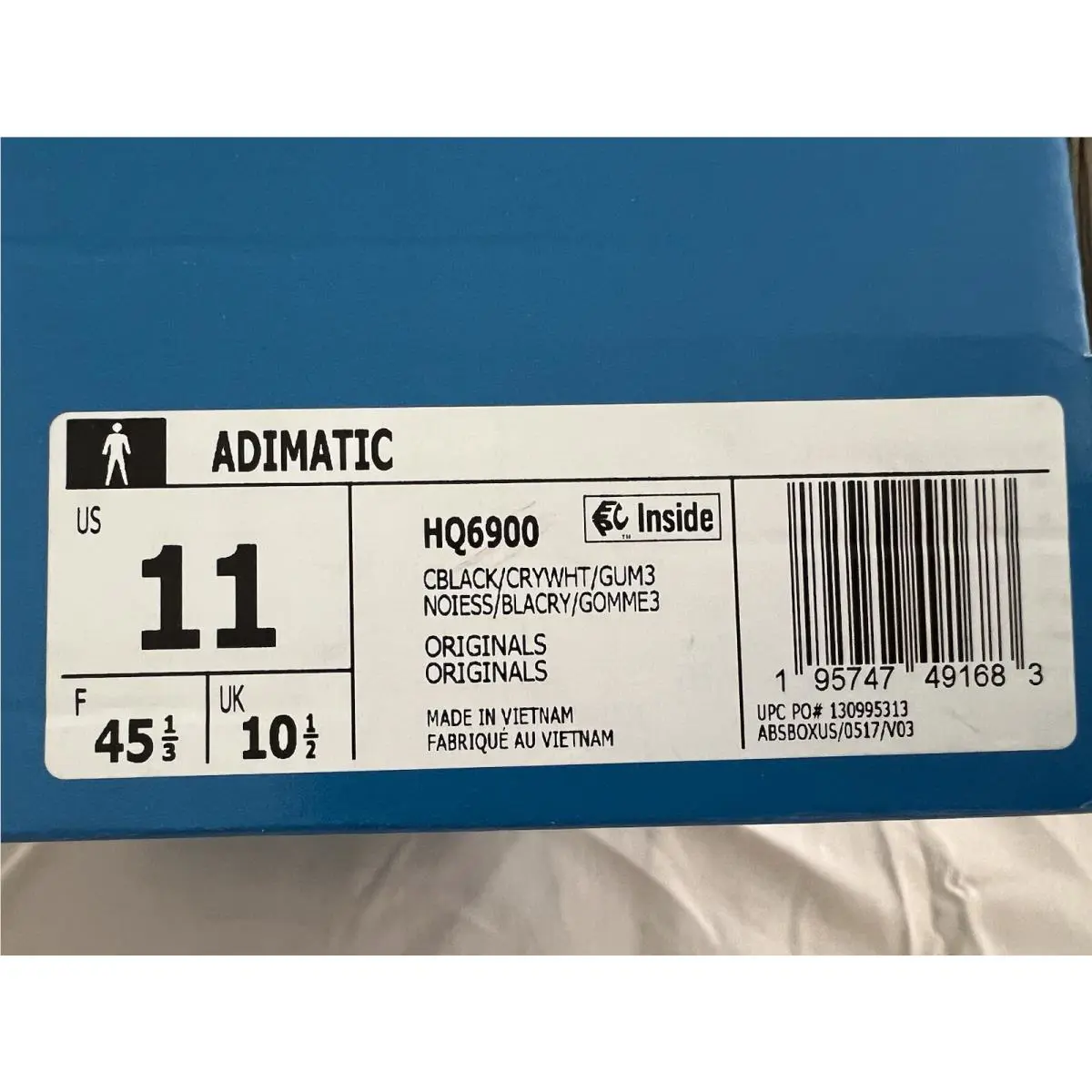 Adidas shoes - ADIMATIC - ADIMATIC - HQ6900 - Black, White 0