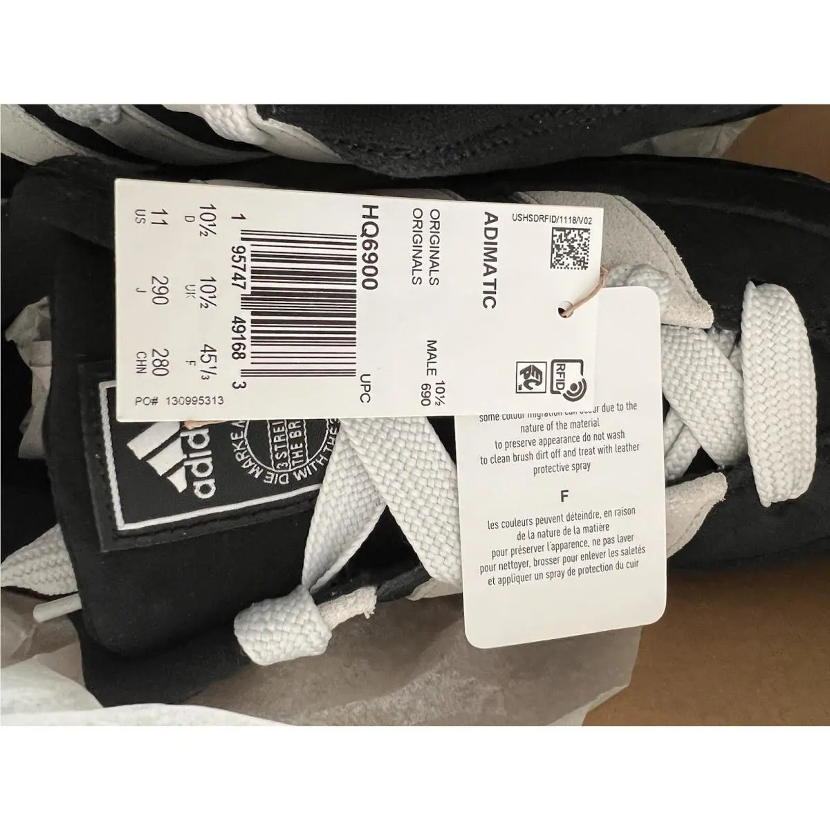 Adidas shoes - ADIMATIC - ADIMATIC - HQ6900 - Black, White 4