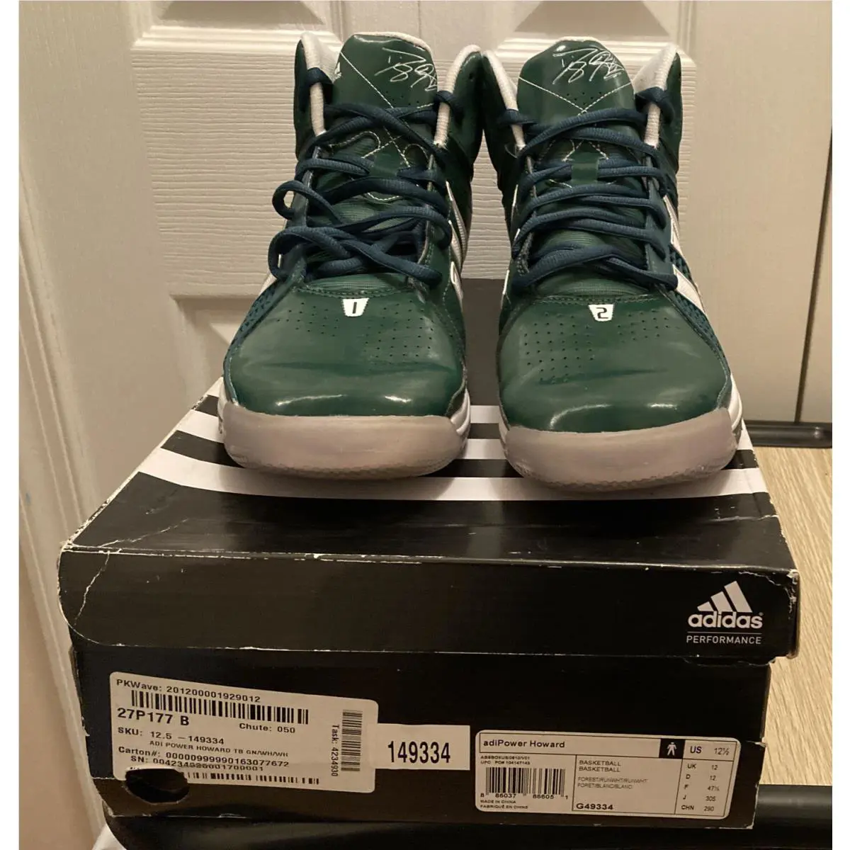 Adidas shoes - adidas adiPower Howard - adiPower Howard - G49334 - Green & White 0