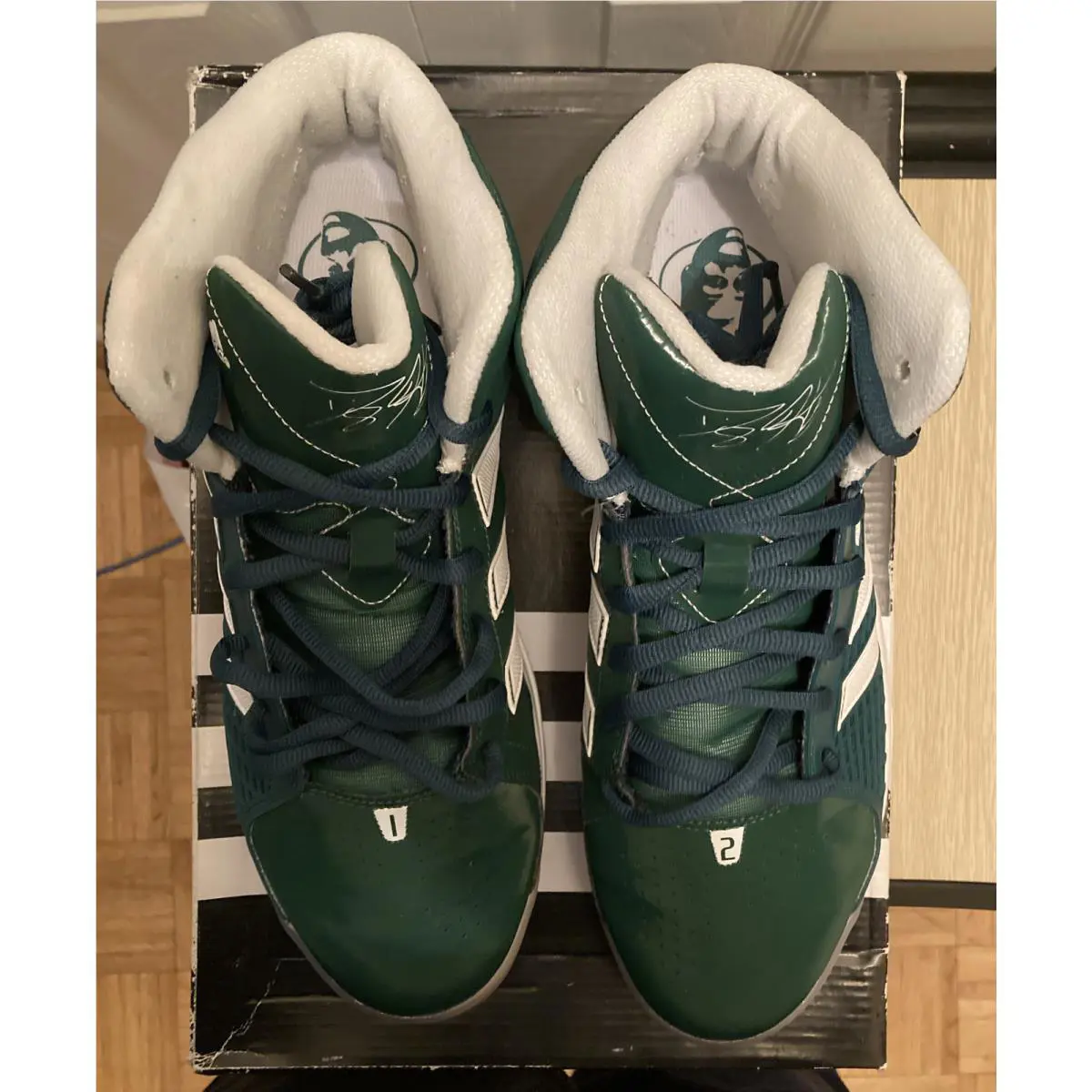 Adidas shoes - adidas adiPower Howard - adiPower Howard - G49334 - Green & White 1