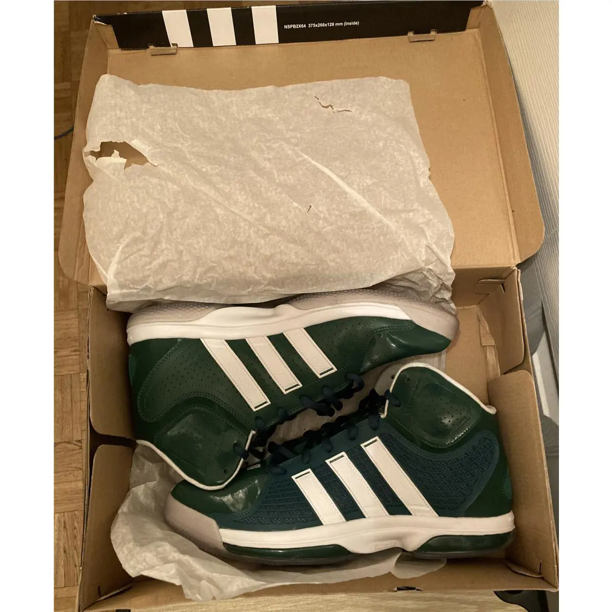 Adidas shoes - adidas adiPower Howard - adiPower Howard - G49334 - Green & White 5