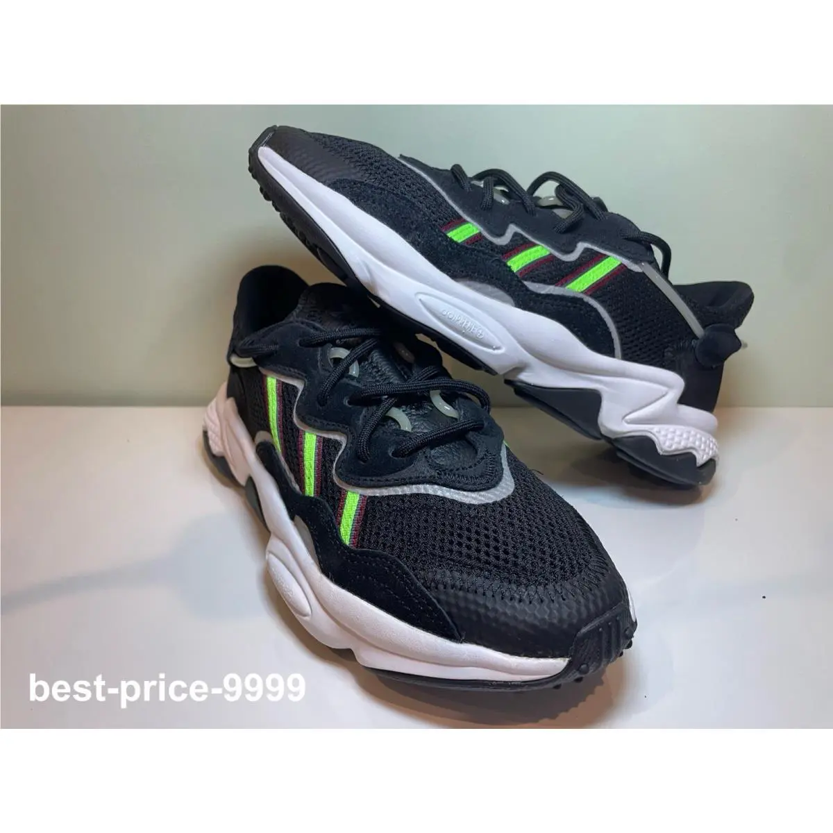 Adidas shoes - adidas Originals Ozweego - Originals Ozweego - EE7002 - Core Black / Solar Green / Onix 0