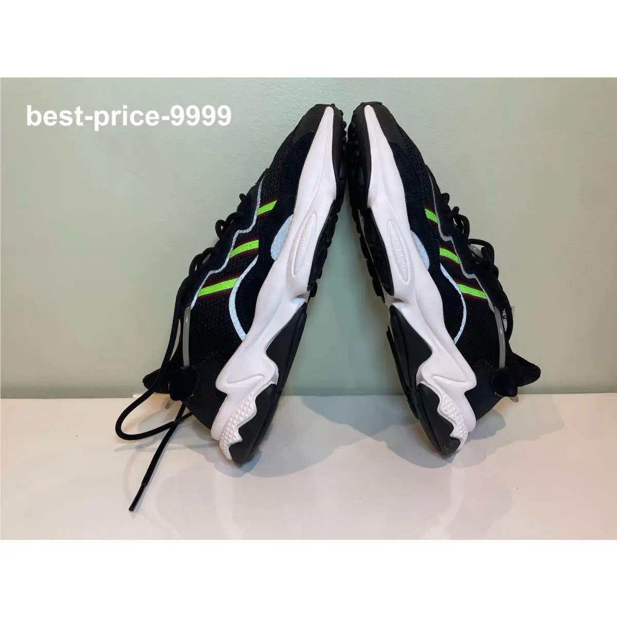 Adidas shoes - adidas Originals Ozweego - Originals Ozweego - EE7002 - Core Black / Solar Green / Onix 4