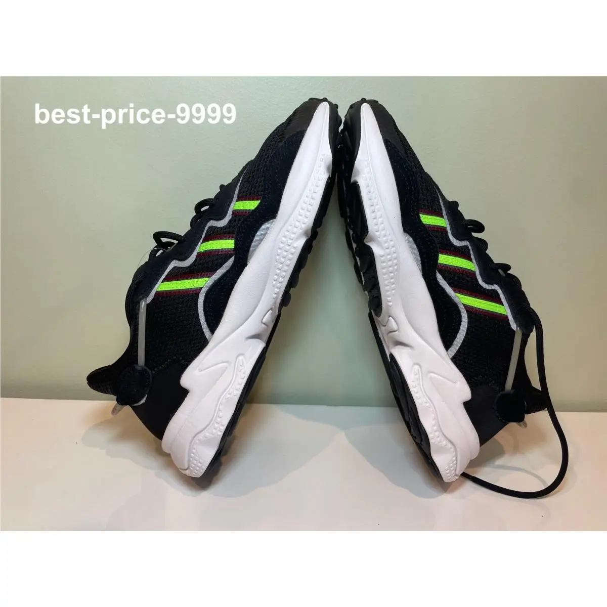 Adidas shoes - adidas Originals Ozweego - Originals Ozweego - EE7002 - Core Black / Solar Green / Onix 5