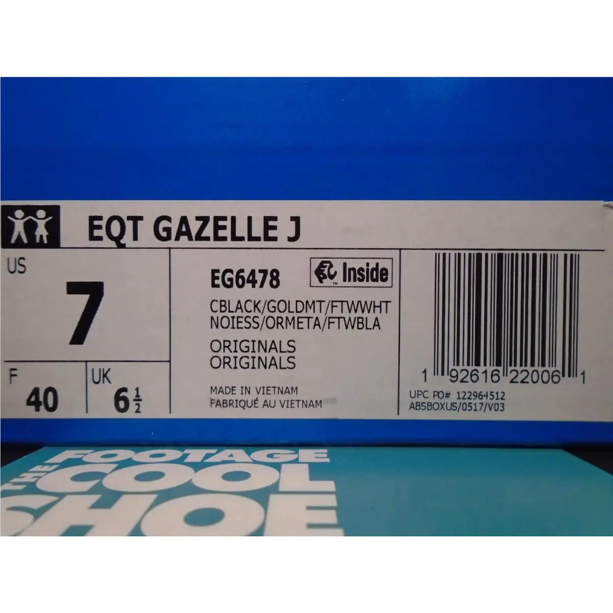 Adidas shoes - Adidas EQT Gazelle J - EQT Gazelle - EG6478 - Black 8