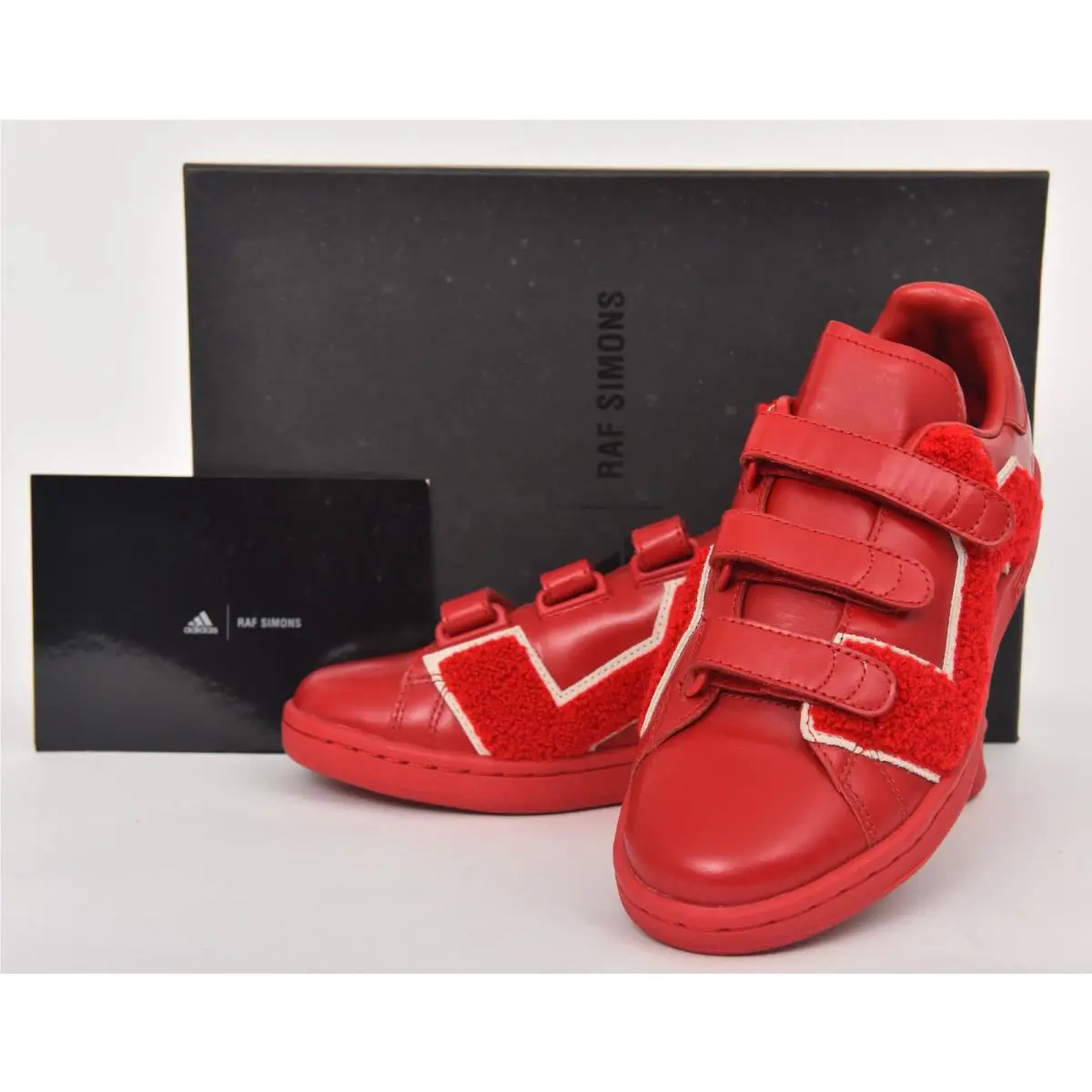Adidas X Raf Simons Collab RS Stan Smith Comfort Badge Red Sneakers 4 M 6 W