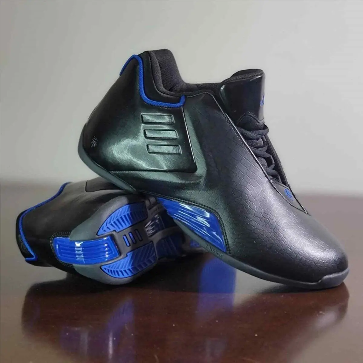 Adidas Tmac 3 Restmond Black Blue Alphabounce Basketball Shoes Size 9 GY0258