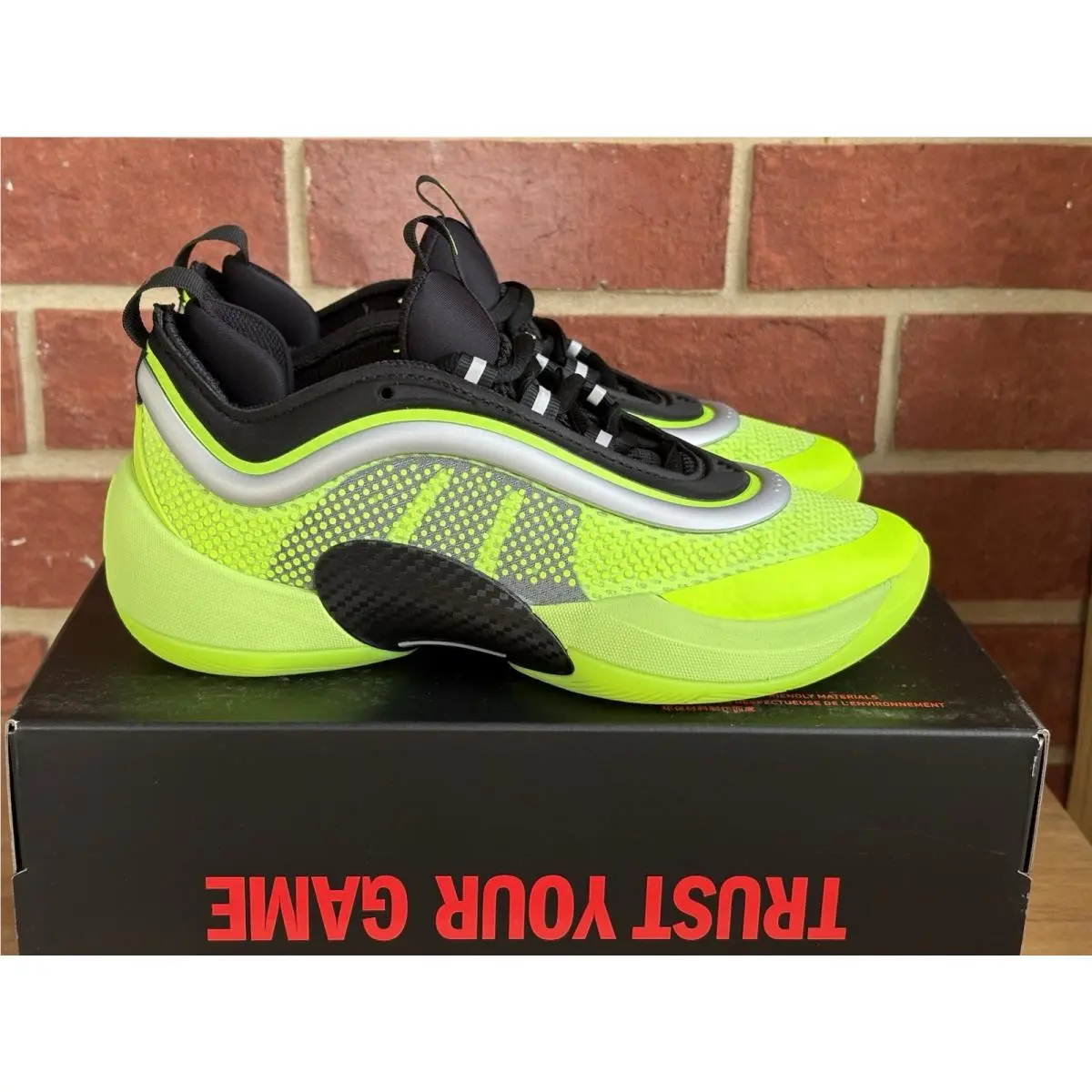 Don Issue 6 Lemon Black Silver Size 7.5 Men Basketball Sneakers Shoes by Adidas