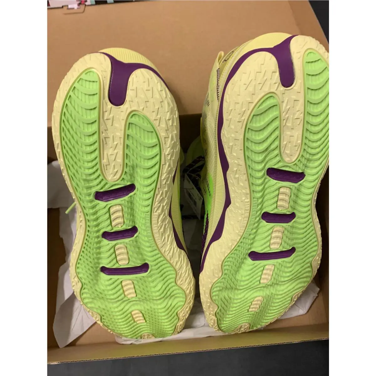 Adidas shoes - adidas Dame - Dame - Neon Green/Purple 10