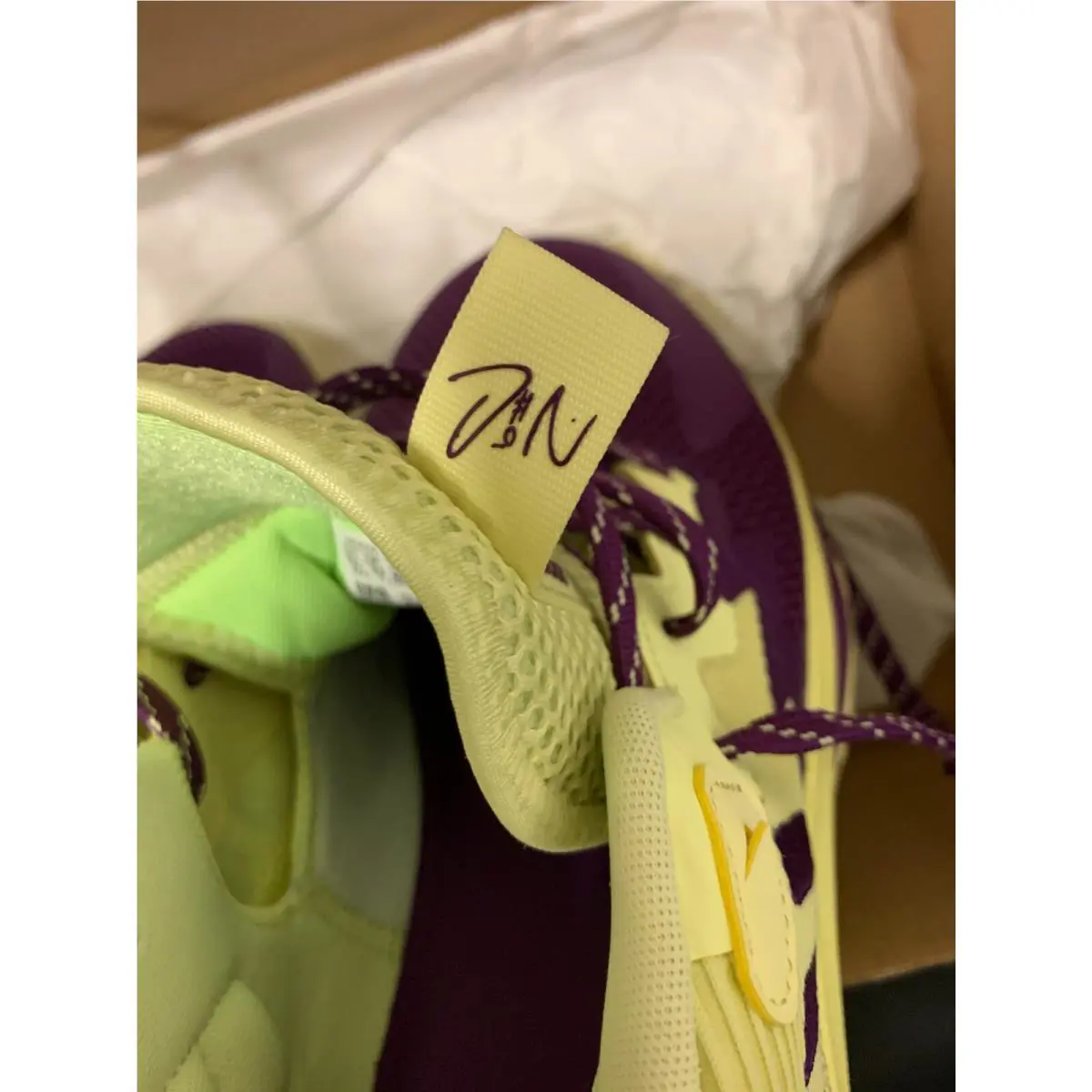 Adidas shoes - adidas Dame - Dame - Neon Green/Purple 7
