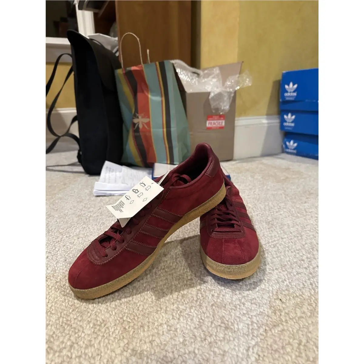 Size 9.5 - Adidas Topanga Collegiate Burgundy