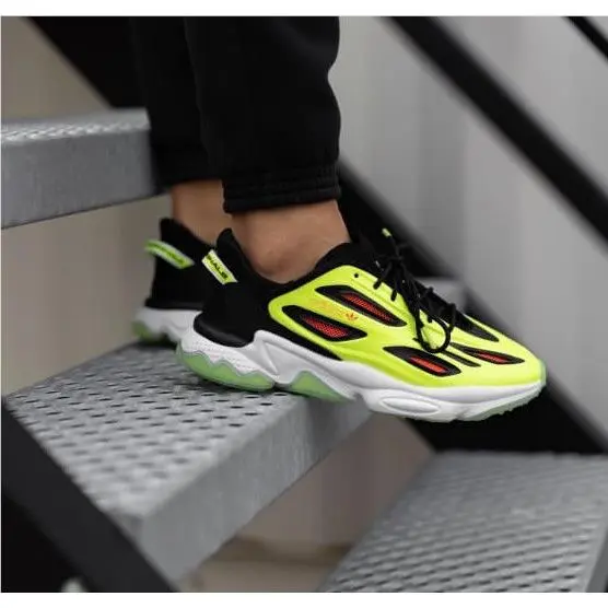 Adidas Ozweego Celox Men Size 9 Black Solar Yellow Solar Red Shoes H68622 S002