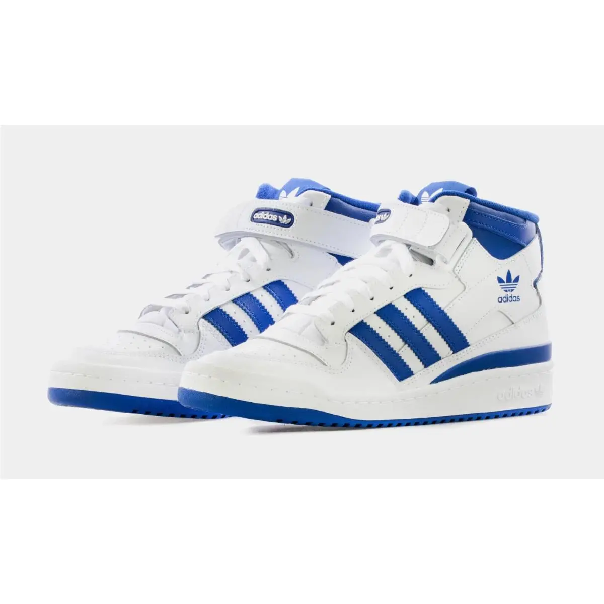 Adidas Forum Mid Lace-up Sneakers Basketball Men Shoes White/royal Size 9.5
