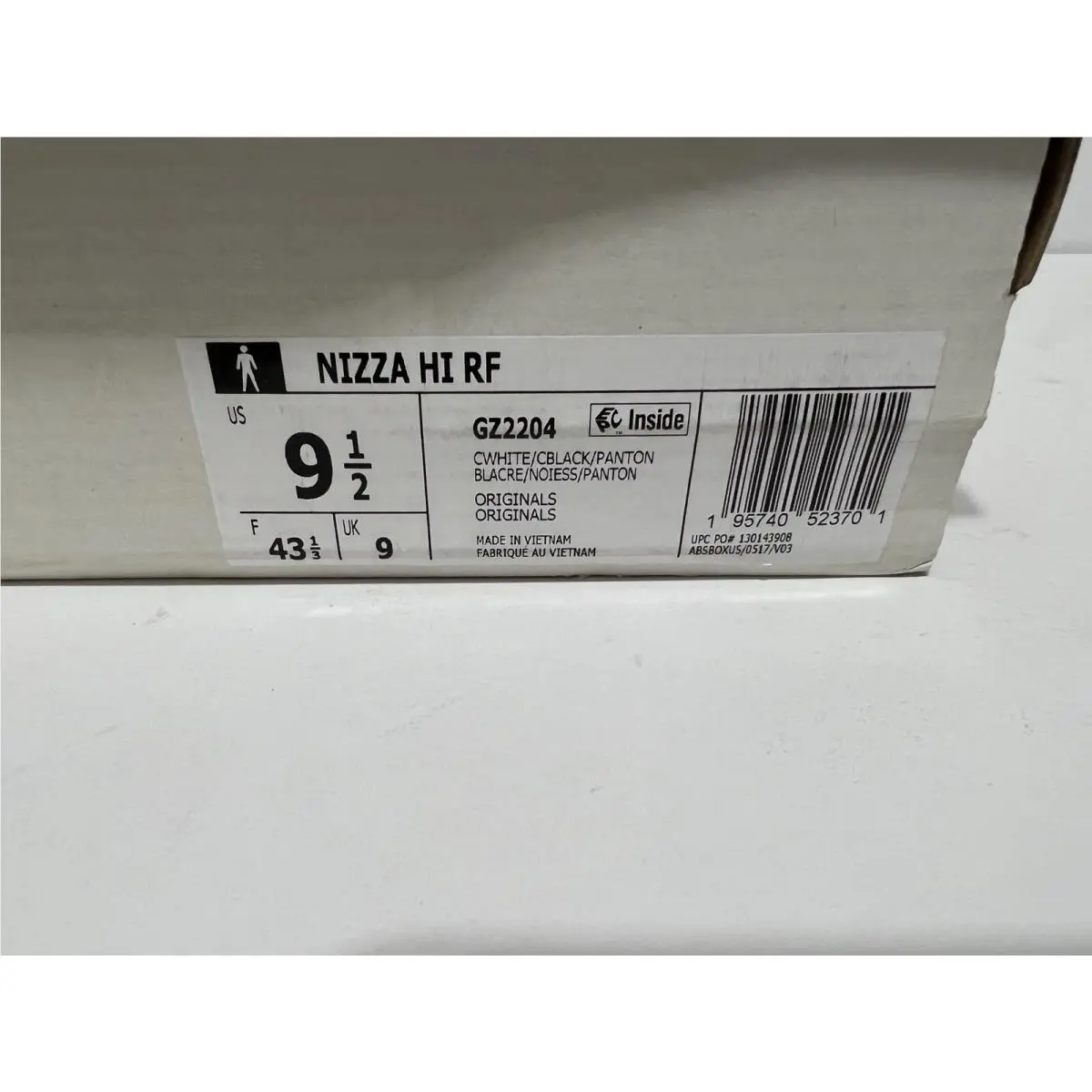 Adidas shoes - Adidas Originals Nizza High GZ2204 - GZ2204 - Core White/Black (UPC: 0195740523701) 5