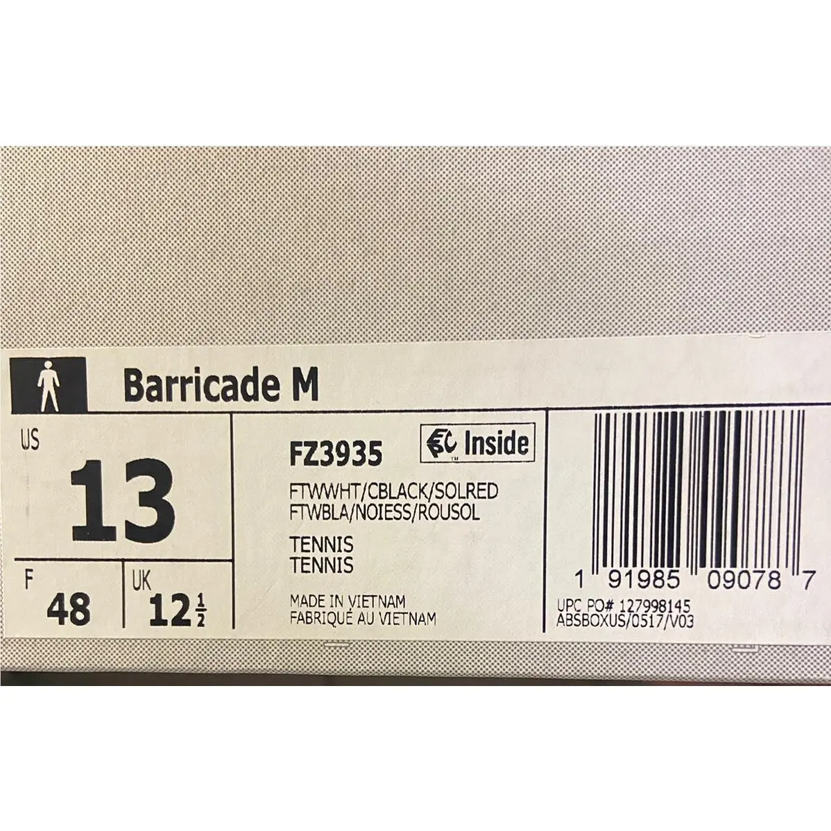 Adidas shoes - adidas Barricade Tokyo - Barricade Tokyo - FZ3935 - White 1
