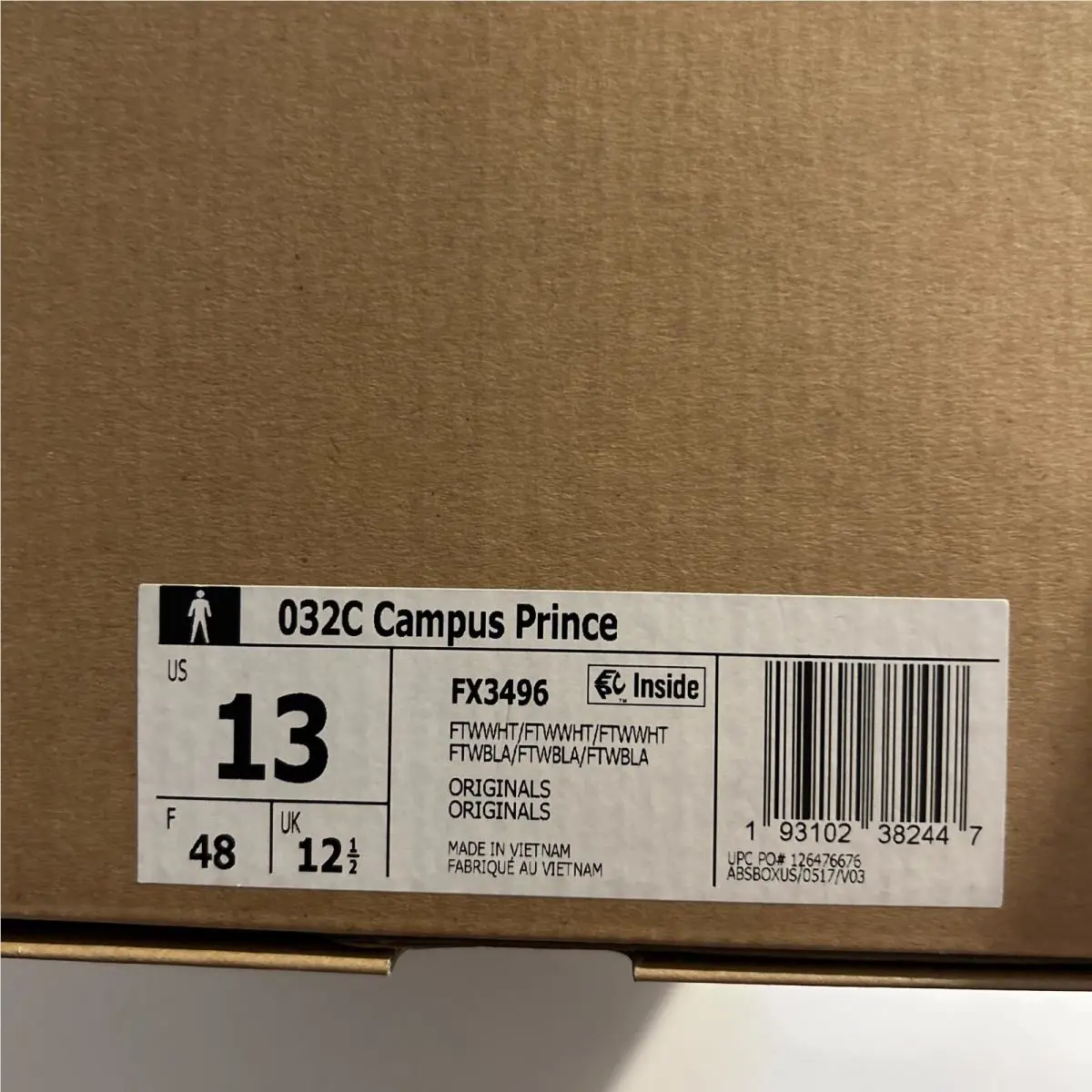 Adidas shoes - Adidas Campus Prince Albert 032c - FX3496 - White 7