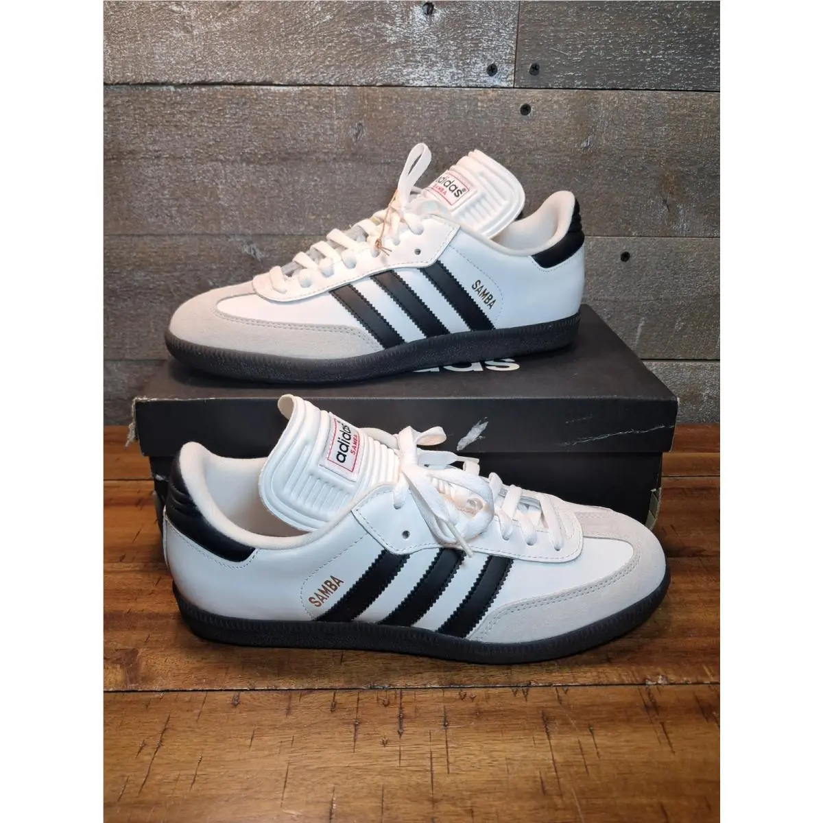 Adidas Samba Classic Size 8.0 MEN=9.0 Women 772109 White Black Gum