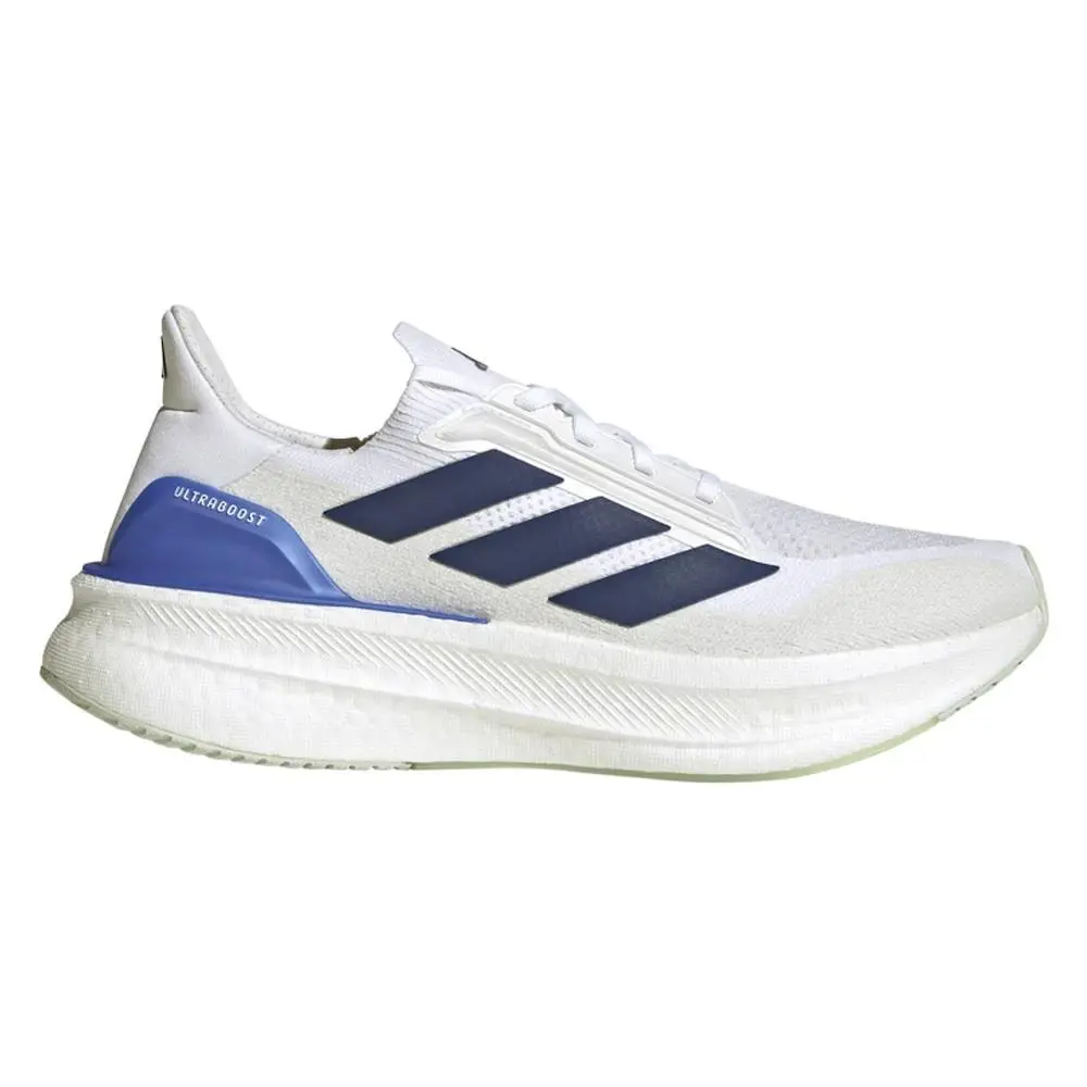 Adidas Mens Sz 7.5/ Womens 8.5 Ultraboost 5X Running Shoes White Blue JH7249 Nby