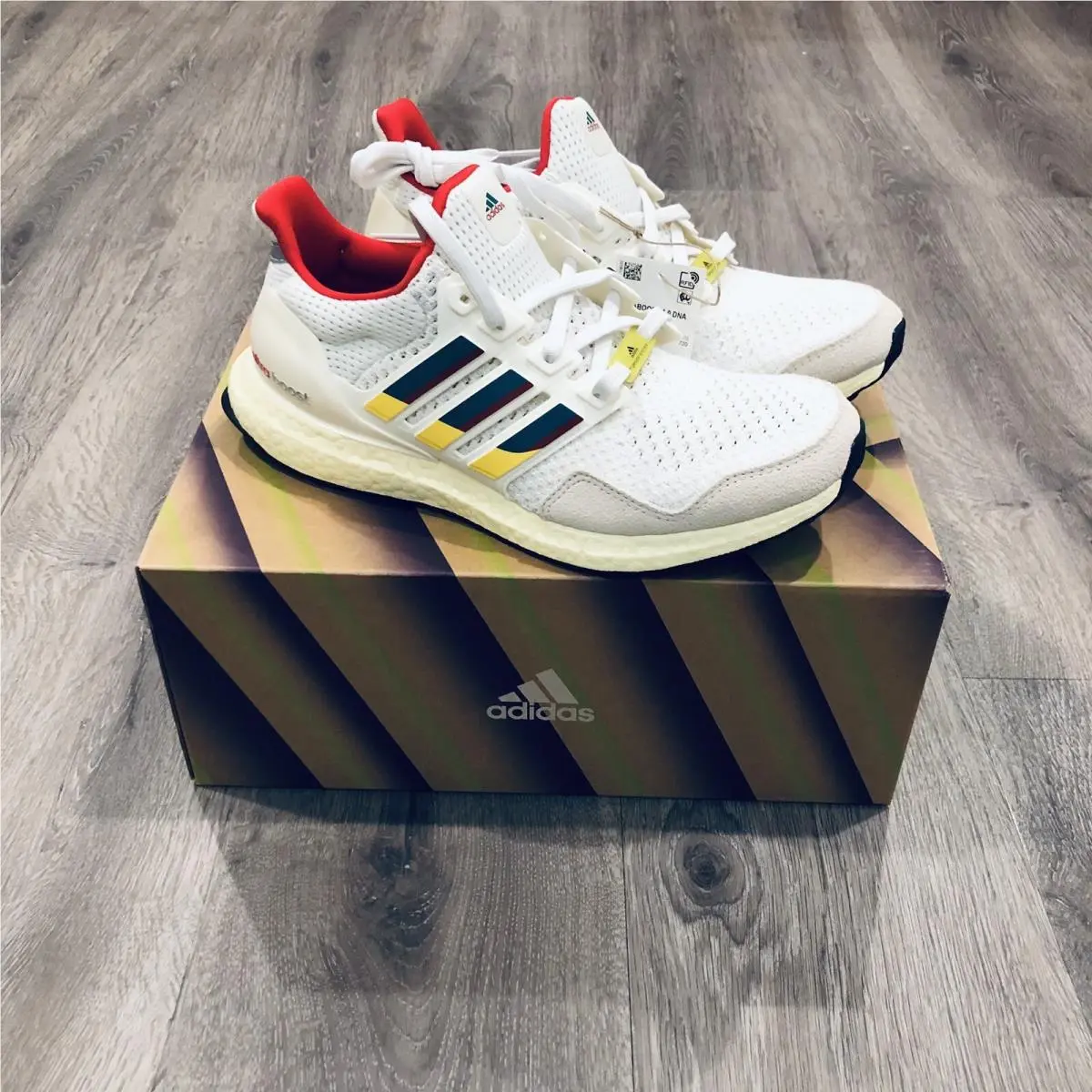 Ultraboost 1.0 Dna Shoes Men`s 7 White H05265 Athletic Comfort Sneakers by Adidas