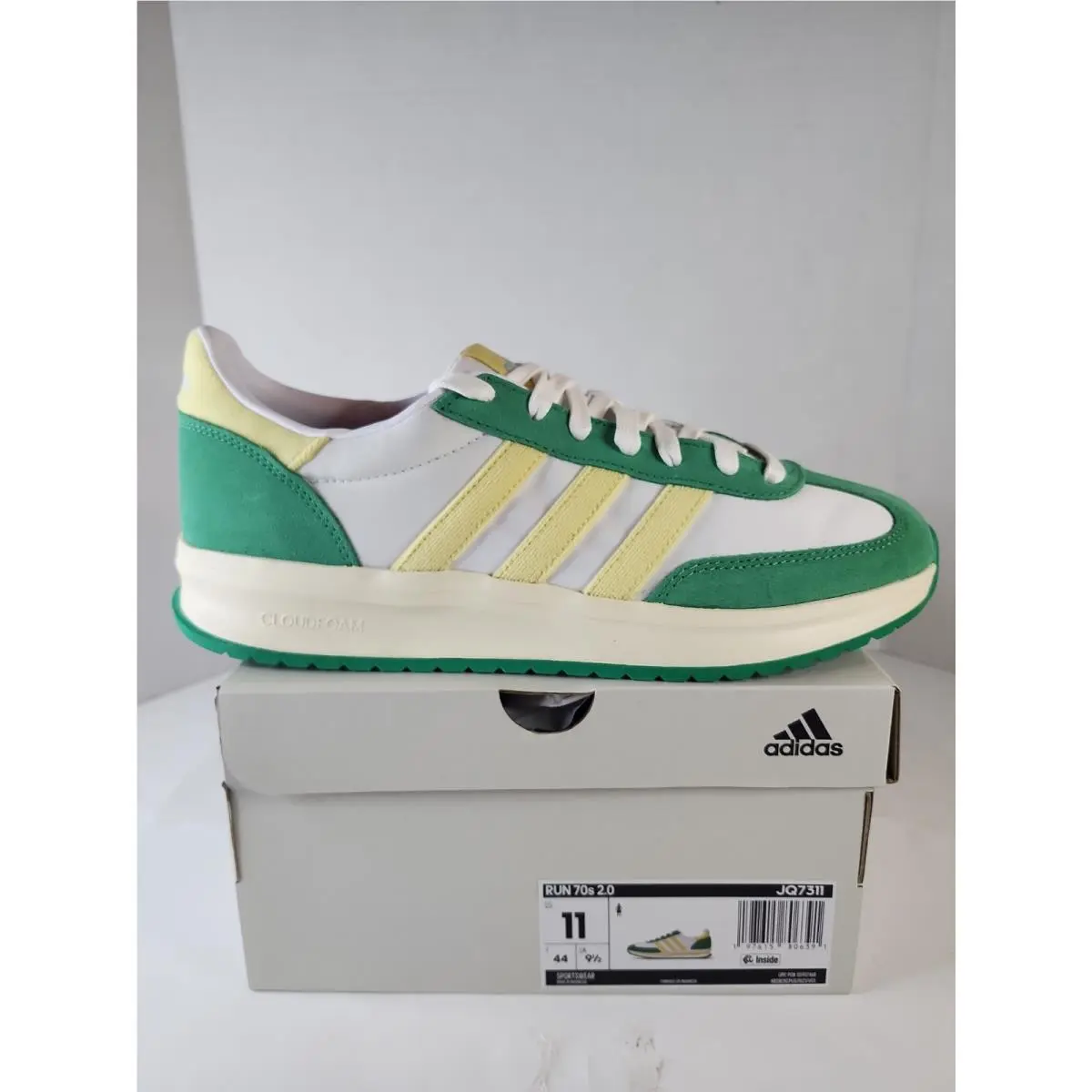Adidas Run 70s 2.0 `green Yellow` Running Sneakers Casual Shoes Womens 11 US