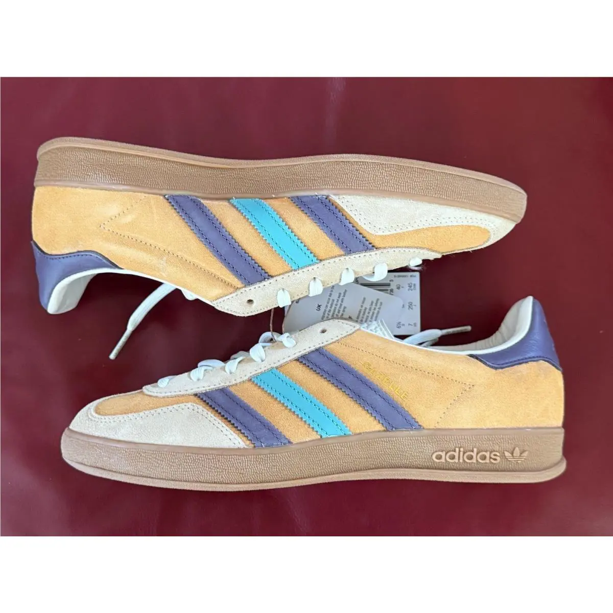 Adidas shoes - adidas Gazelle Indoor - Gazelle Indoor - IG1636 - Glow Orange Shadow Violet (UPC: 196472827365) 12