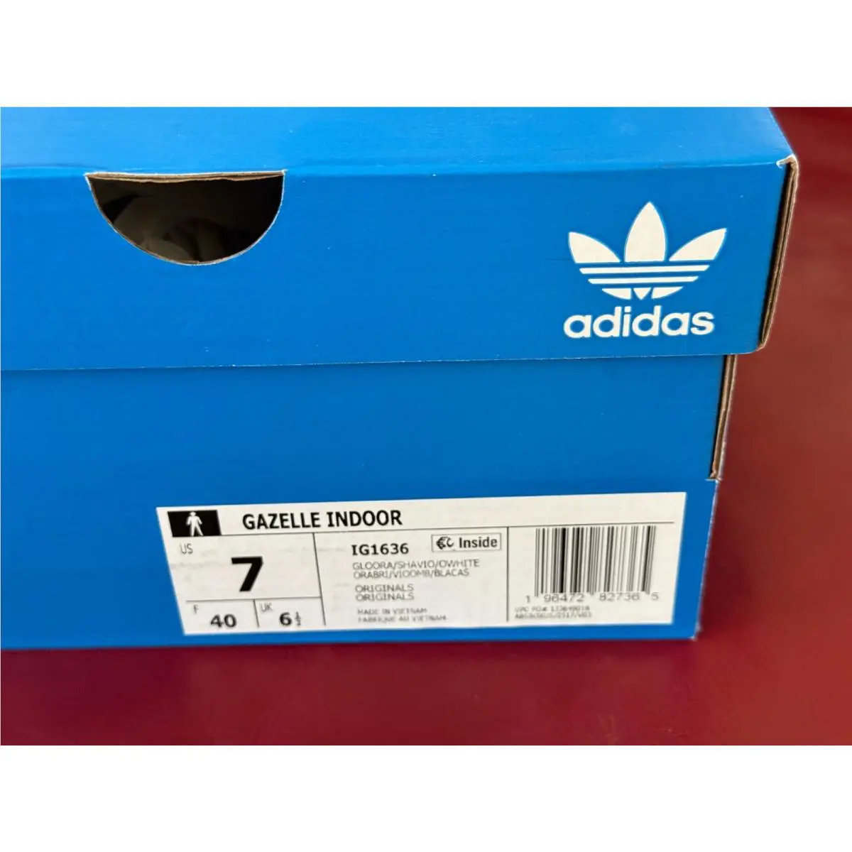 Adidas shoes - adidas Gazelle Indoor - Gazelle Indoor - IG1636 - Glow Orange Shadow Violet (UPC: 196472827365) 14