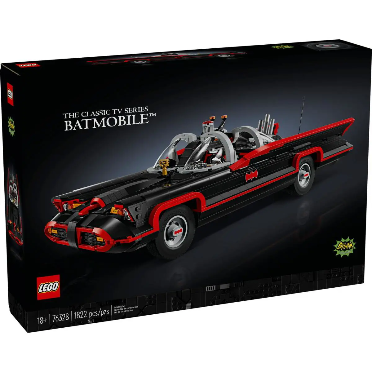 Lego DC Batman: The Classic TV Series Batmobile 76328 Building Toy Set Gift