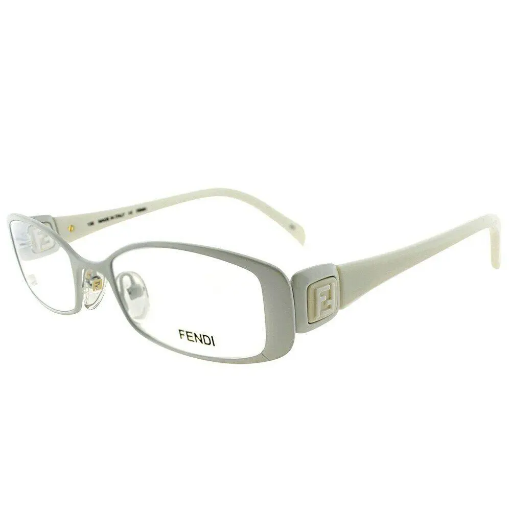 Women`s Eyeglasses F901 901 White 105 50-18-135 W/case by Fendi