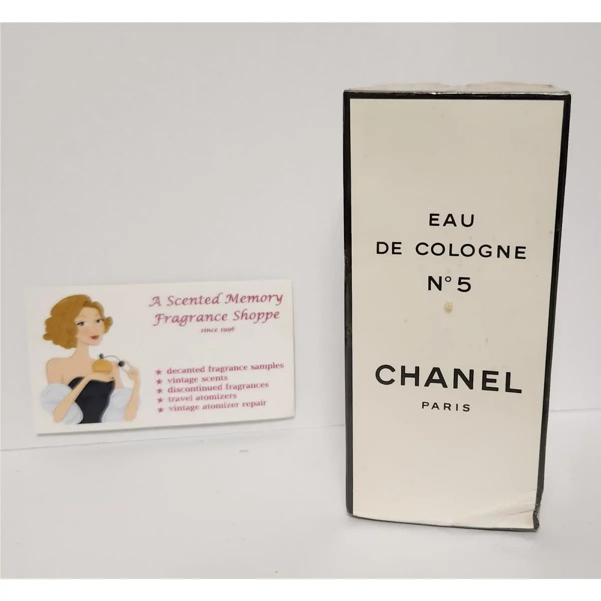 Vintage 1960`s Chanel No. 5 Edc Cologne Splash Large 4 fl oz Box