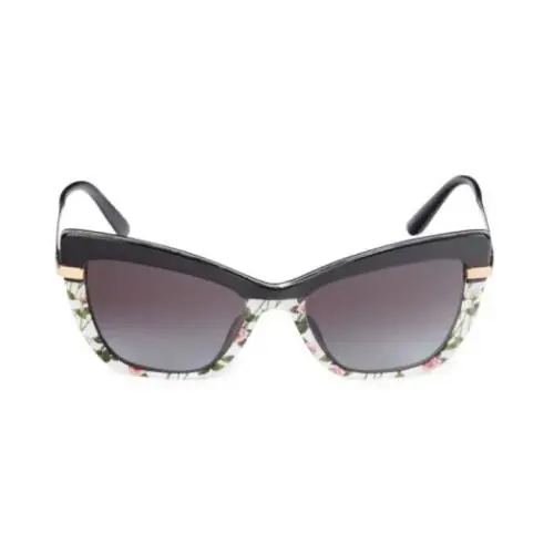 Dolce Gabbana Women 54MM Cat Eye Sunglasses Black/multi