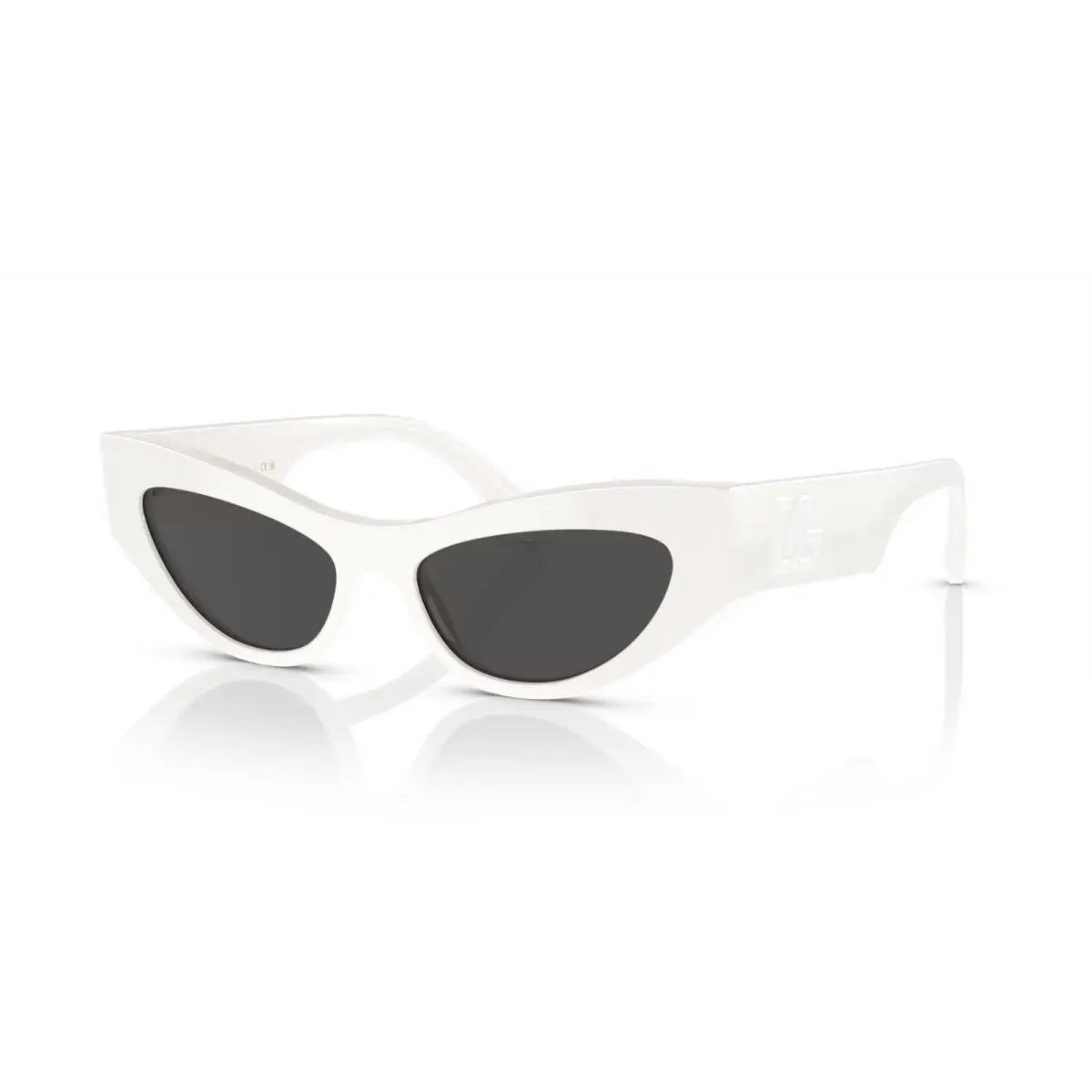 Dolce Gabbana DG 4450 White/dark Grey 3312/87 Sunglasses
