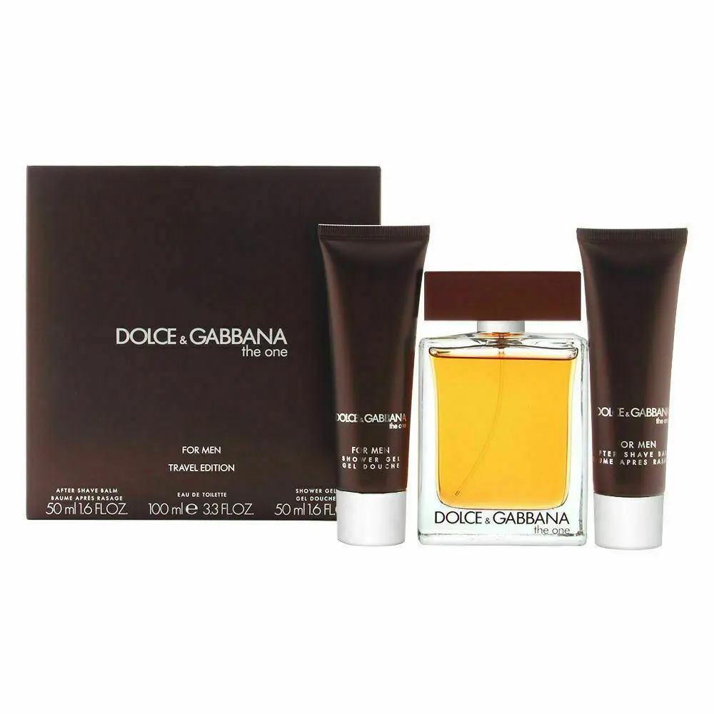 Dolce Gabbana The One Men 3 pc Giftset Edt + Shower Gel+ A/shave Balm