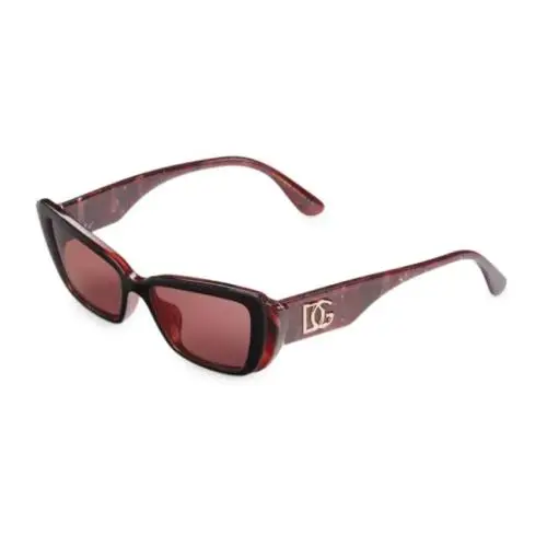 Dolce Gabbana 54MM Rectangle Sunglasses Bordeaux