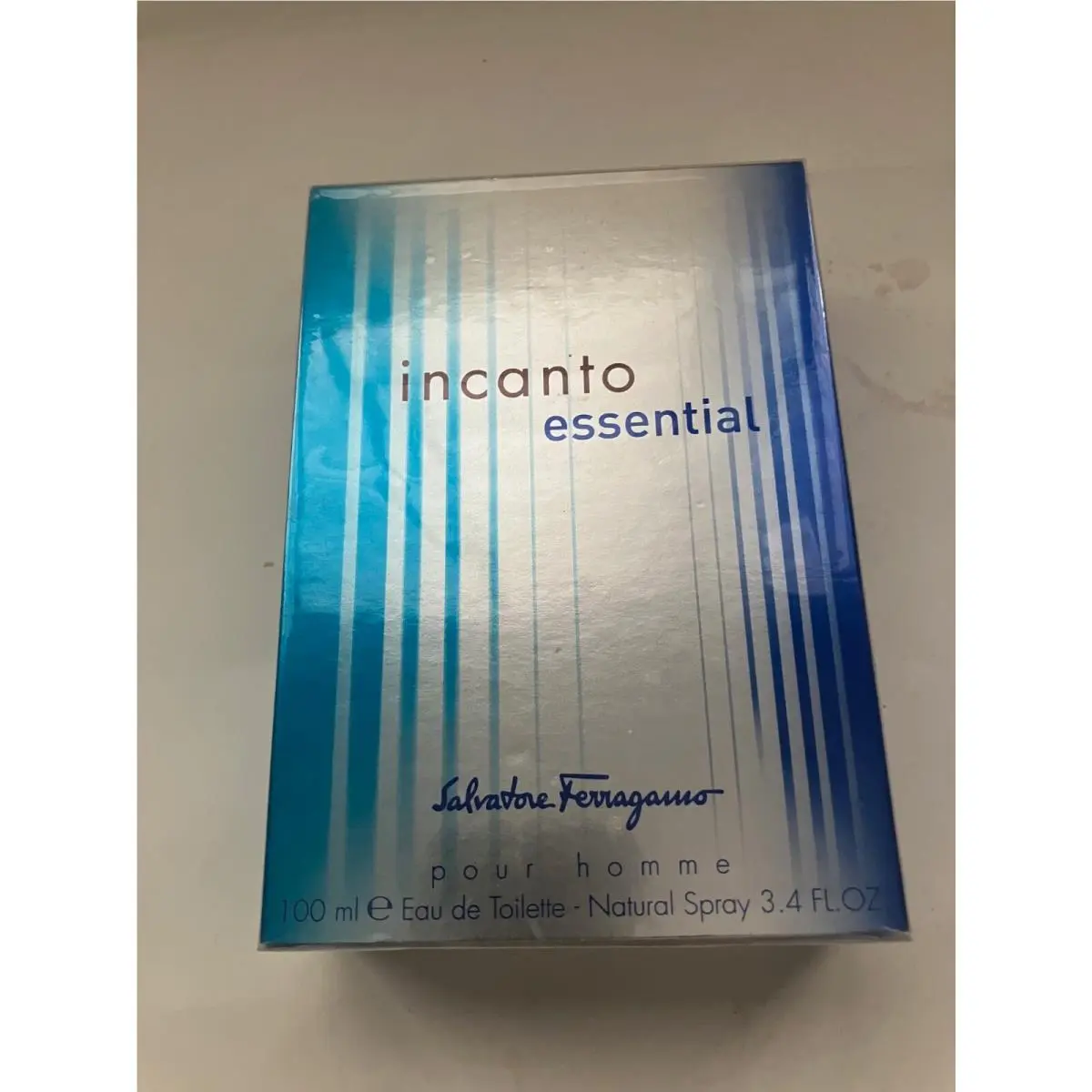 Salvatore Ferragamo Incanto Essential 3.4oz Edt Spray For Men Rare