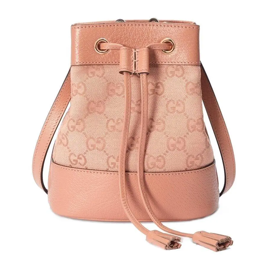 Gucci Ophidia GG Mini Rust Pink Mini Bucket Bag