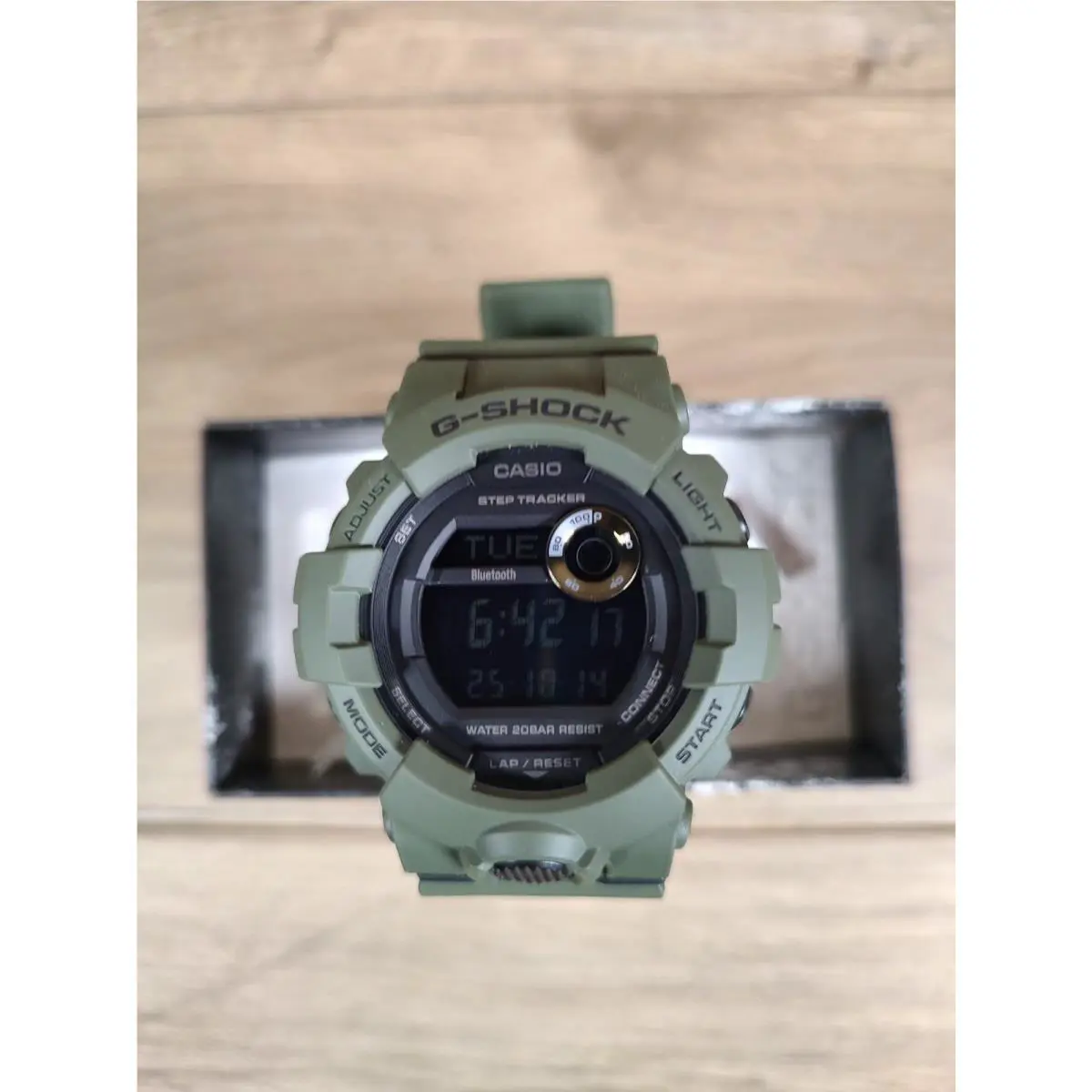 G-shock GBD800UC-3 G-shock Bluetooth Military Green Resin Watch by Casio