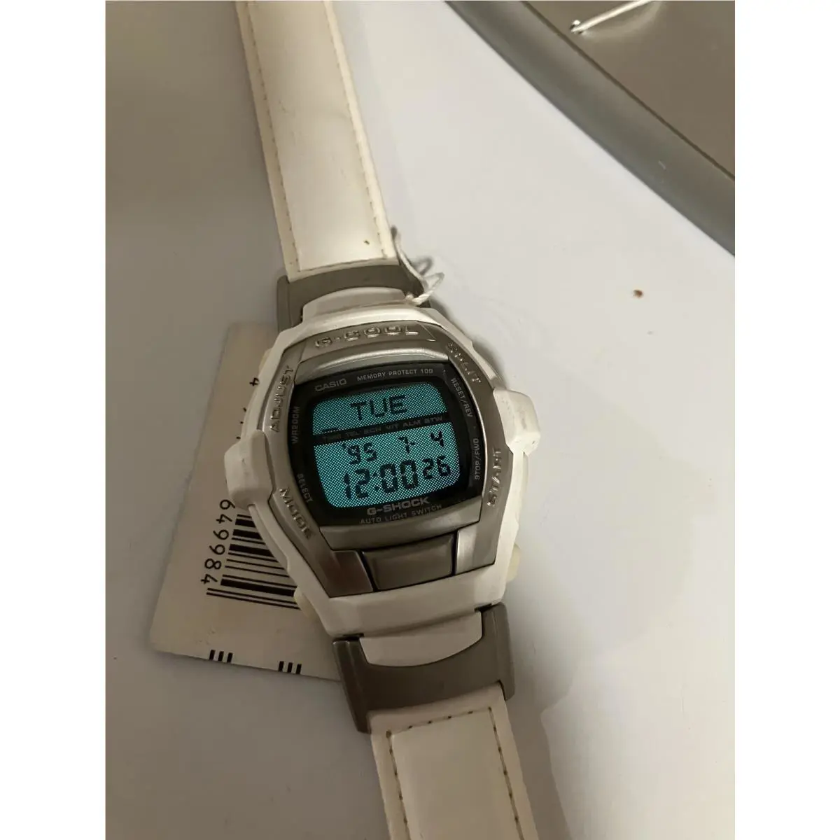 Retro G-shock 1998 G-cool Series Databank White Leather Watch Folding by Casio