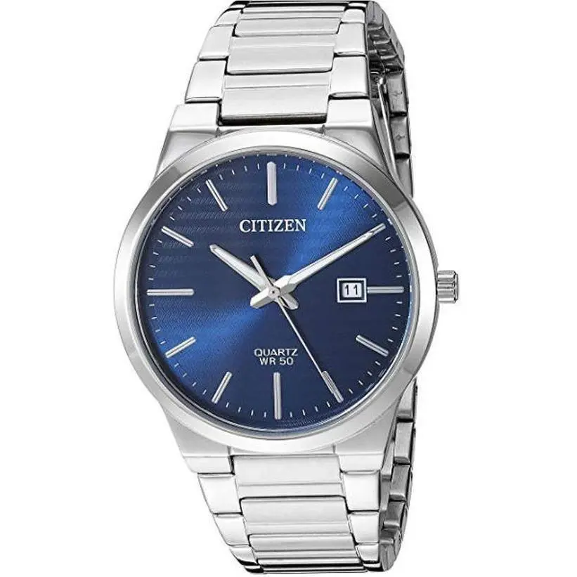 Citizen Men`s Quartz Blue Dial Stainless Steel Watch - BI5060-51L