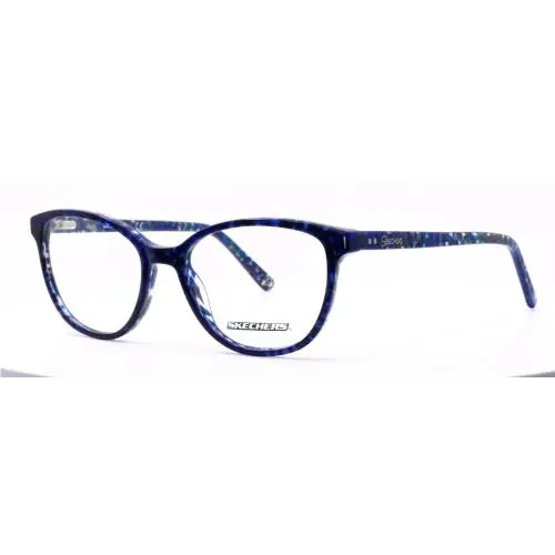 Skechers SE2137 090 Blue Womens Oval Full Rim Eyeglasses Frames 51-17-135 B:40