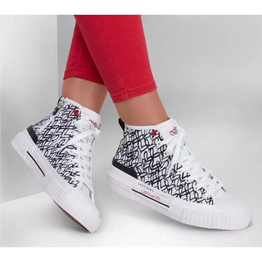 Skechers shoes - New Moon - Lost in Love - 155522 - White/Black (UPC: 196311323492) 3