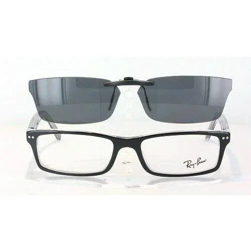 Ray-Ban sunglasses - Ray-Ban RB5113-52X16 Polarized Clip-On Sunglasses - Grey, Revo Blue Mirrored, and 12 other lens s to choose: REVO Blue Mirrored
