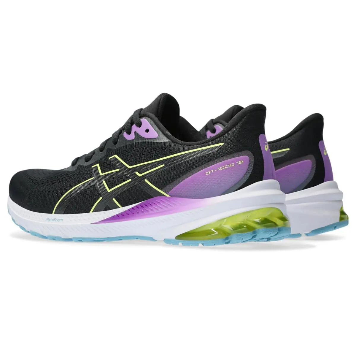 Asics shoes - Asics GT-1000 12 - Black/Glow Yellow 2
