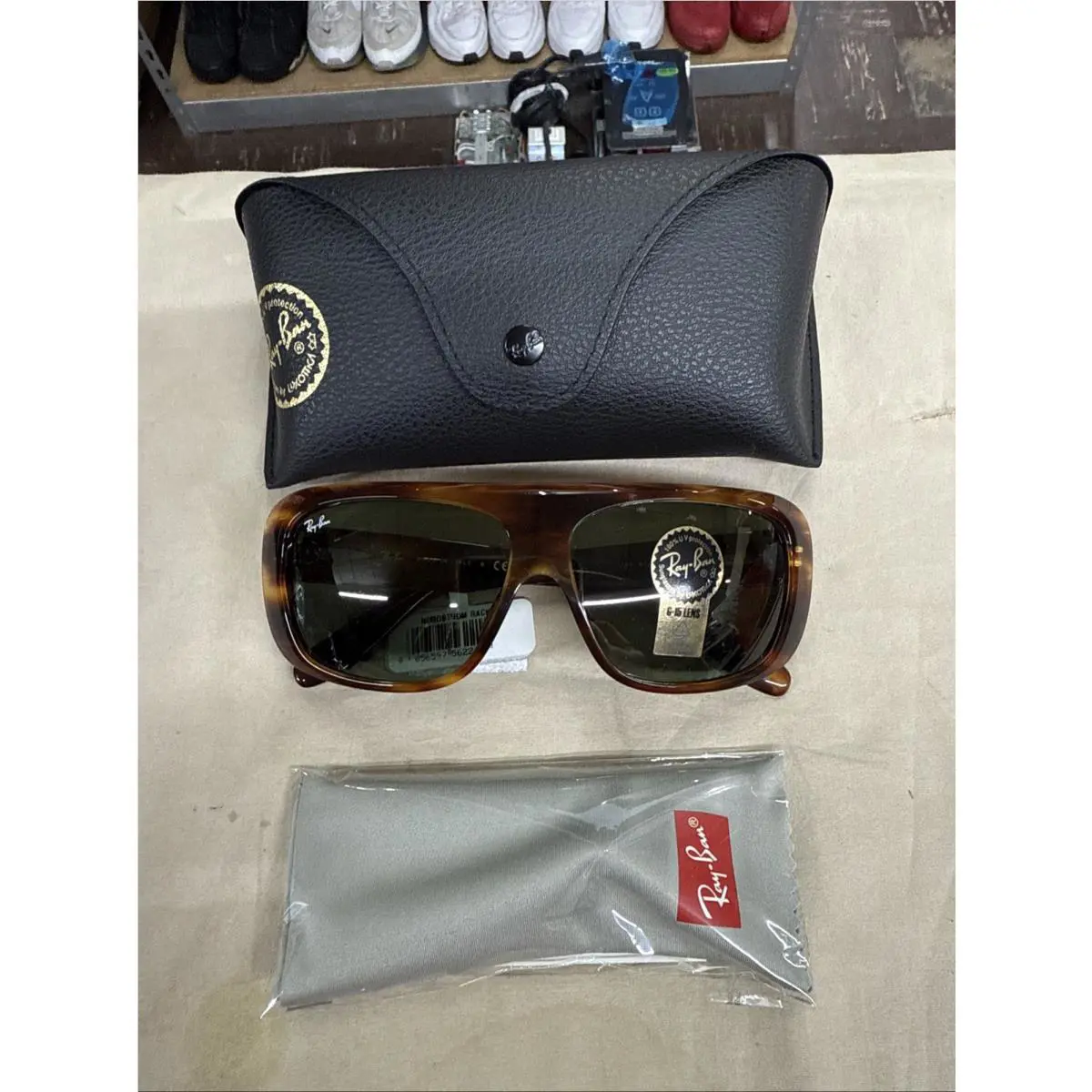 Ray Ban Sunglasses Blair Tortoise - G-15 Green Lenses RB2196 954/31 61 13 140 3N