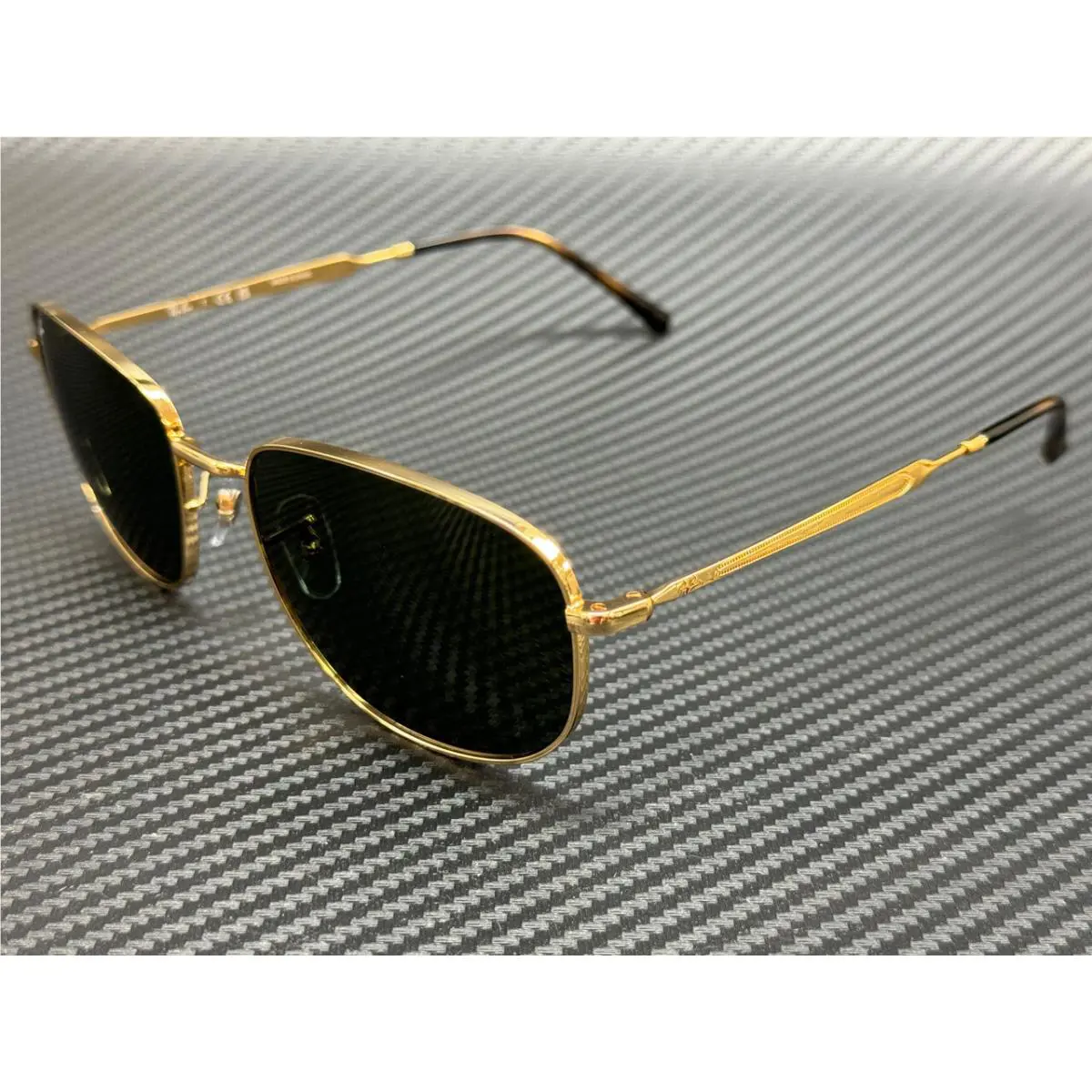 Ray Ban RB3754 001 31 Arista Gold Green Unisex 60 mm Sunglasses