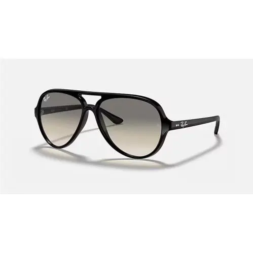 Ray-ban Cats 5000 RB4125 601/32 Aviator Shiny Black/gray Sunglasses Frame