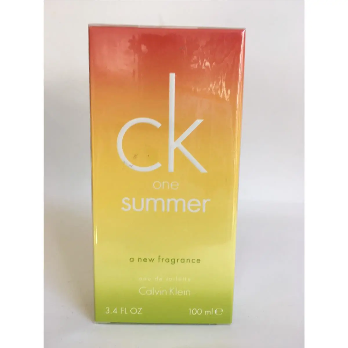 Calvin Klein CK One Summer 2007 Unisex 3.4oz Edt Splash/ Spray Rare
