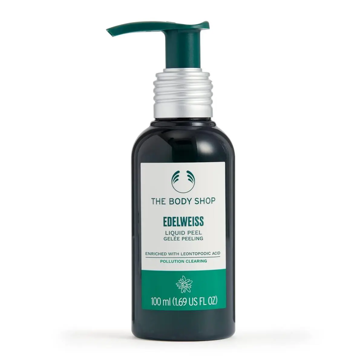The Body Shop Edelweiss Liquid Peel Exfoliator 3.38 Fl Oz Gel to Peel For Fresh Smooth Sk