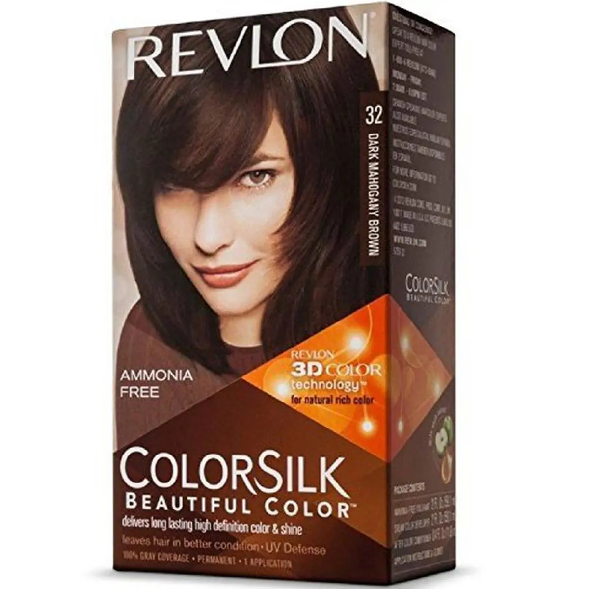 Colorsilk Hair Color 32 Dark Mahogany Brown 1 ea Pack of 12 by Revlon