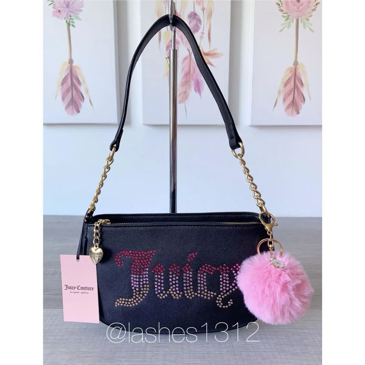 Juicy Couture Purse Be Classic Shoulder Bag - Black