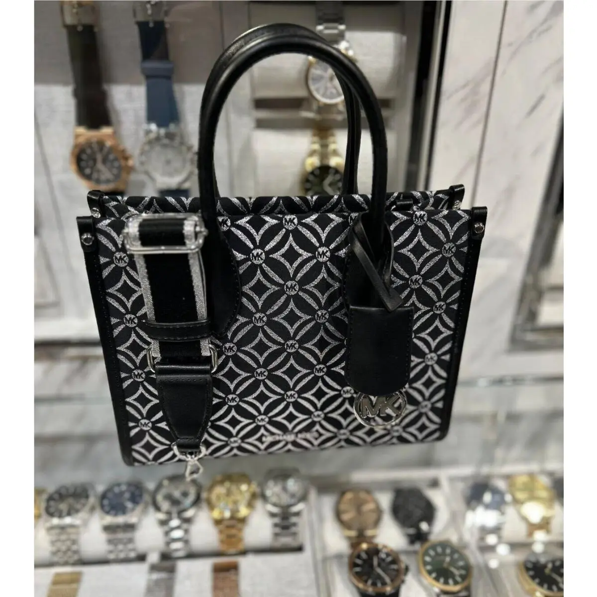 Mirella Small Crossbody Bag Handbag Shoulder Purse Black Shopper MK by Michael Kors